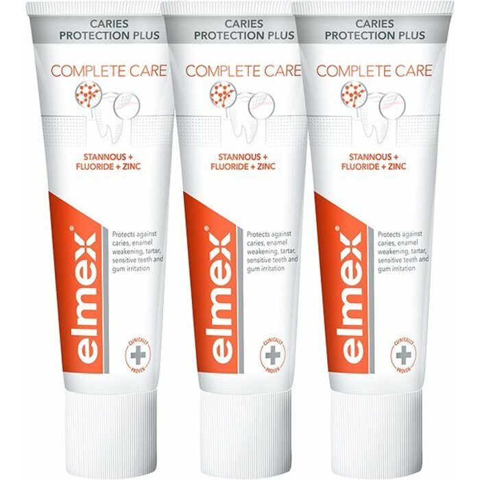 Elmex Caries Protection Plus Complete Care Trio Toothpaste 75ml