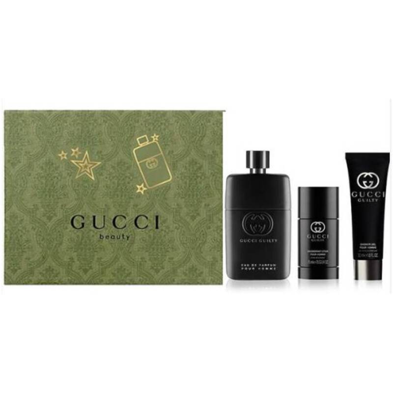 Gucci Guilty pour Homme dovanų rinkinys EDT 90 ml, Dezodorantas 75 ml ir dušo gelis 50 ml