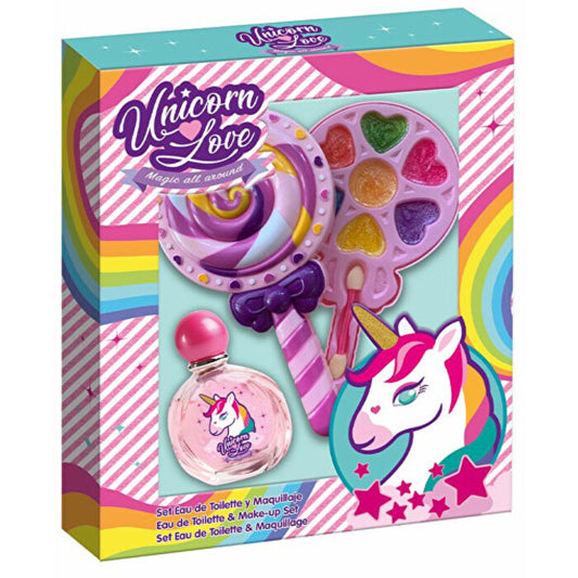 FRAGRANCES FOR CHILDREN Eau My Unicorn Gift set EDT 50 ml and makeup palette