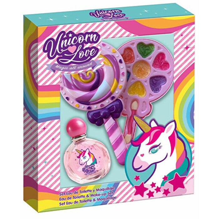 FRAGRANCES FOR CHILDREN Eau My Unicorn dovanų rinkinys EDT 50 ml ir makiažo paletė