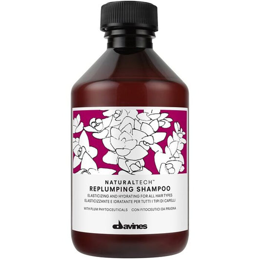Davines Natural Tech plaukų putlumą atkuriantis šampūnas (sausiems ir lūžinėjantiems plaukams)