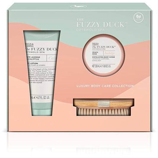 „Baylis & Harding The Fuzzy Duck“ prabangi kūno priežiūros kolekcija (jazminas ir eukaliptas, rožė ir persikas) – dovanų rinkinys
