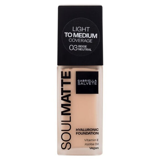 Gabriella Salvete Soulmatte Hyaluronic Foundation 30 ml 01N Porcelain Neutral