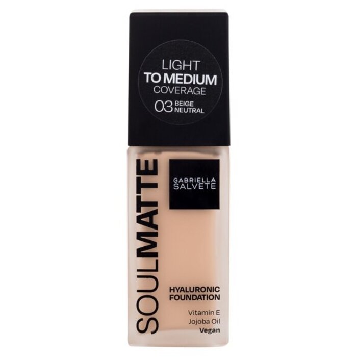 Gabriella Salvete Soulmatte Hyaluronic Foundation 30 ml 04N Sand Neutral