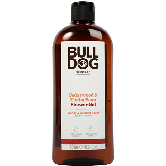 Buldogo kedro medienos ir tonka pupelių dušo želė