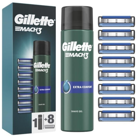 Gillette Gillette Mach3 Extra Comfort Shave Gel Set (8 pcs) 200ml