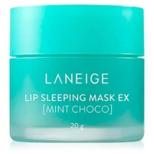 Laneige Mint Chocolate Lip Mask with chocolate powder for night use