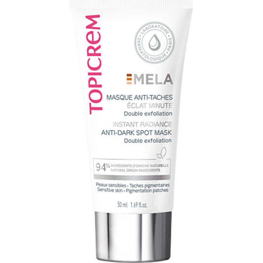 „Topicrem MELA Anti-Dark Spot Instant Radiance Mask“ – skaistinanti veido kaukė