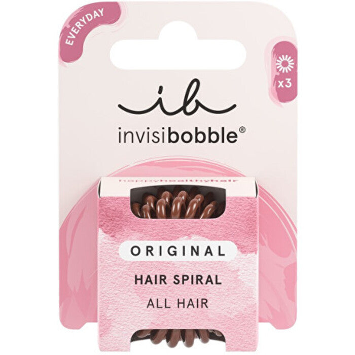 Invisibobble Original Pretzel Brown - Hair Scrunchie (3 pcs)
