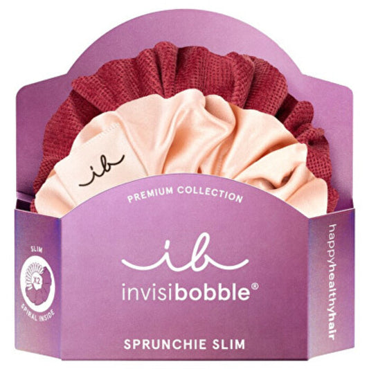 Invisibobble Sprunchie Slim Premium You Make me Blush - Hair tie (2 pcs)
