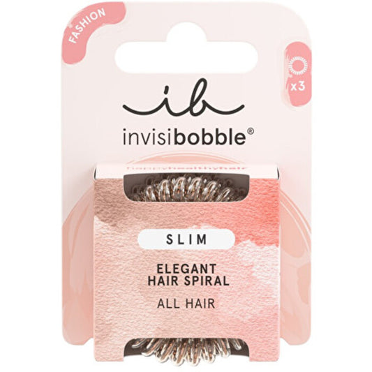 Invisibobble Slim Bronze Me Pretty - Hair Scrunchie (3 pcs)