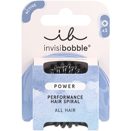Invisibobble Power True Black - Hair Scrunchie (3 pcs)