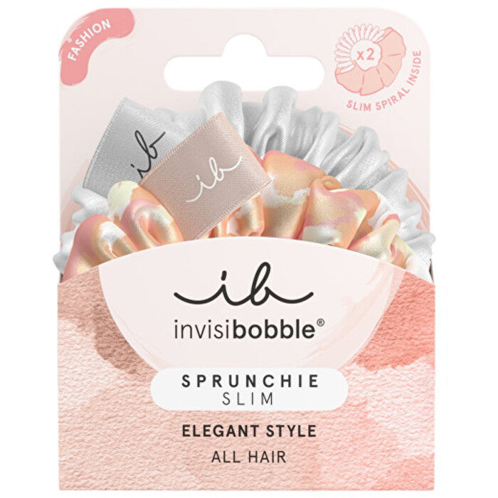 Invisibobble Sprunchie Slim Bella Chrome - Hair Scrunchies (2 pcs)