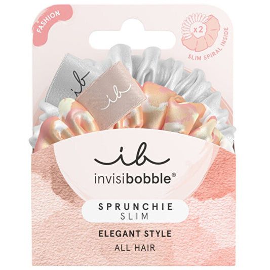 Invisibobble Sprunchie Slim Bella Chrome - Hair Scrunchies (2 pcs)