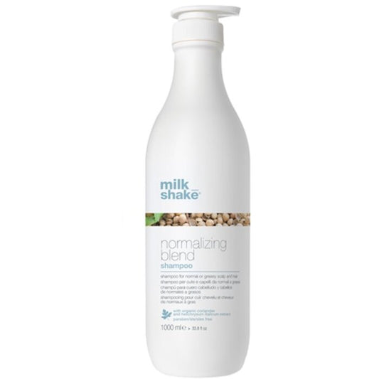 „Milk_Shake Normalizing Blend“ šampūnas – valomasis šampūnas riebiai galvos odai