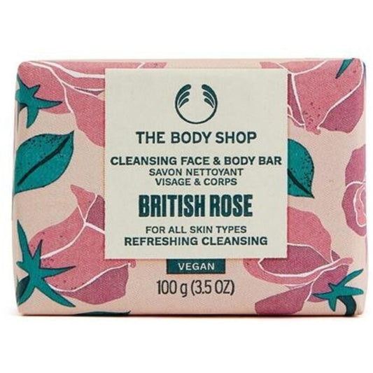 The Body Shop British Rose Cleansing Face & Body Bar 100.0g