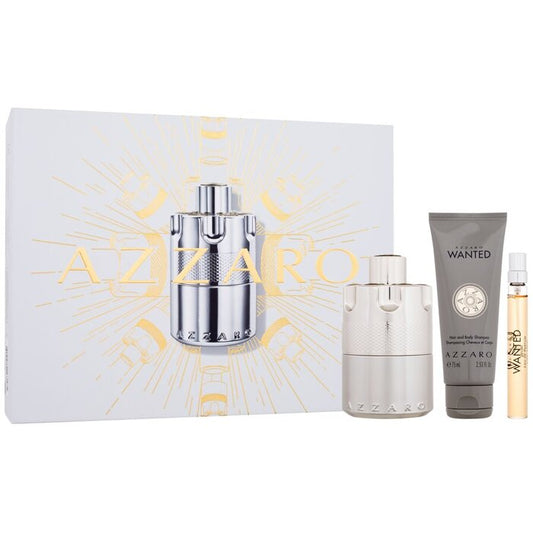 Azzaro Wanted Gift set EDP 100 ml, miniature EDP 10 ml and shower gel 75 ml 
