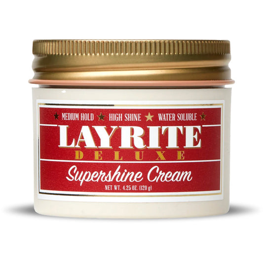 Layrite „Supershine Cream“ – itin žvilganti kreminė pomada