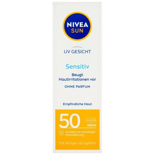 Nivea Sensitive SPF 50 Sun Allergy Protection - Sunscreen for sensitive skin 50ml