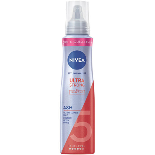 Nivea Ultra Strong Styling Mousse - Foaming Hair Mousse 150ml