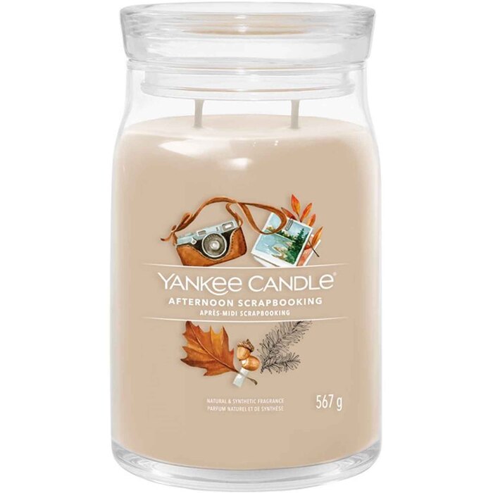 Yankee Candle Popietinė skrebinimo žvakė su užrašu