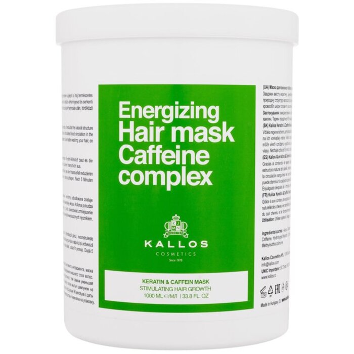 Kallos Caffeine Complex Energizing Hair Mask 1000ml