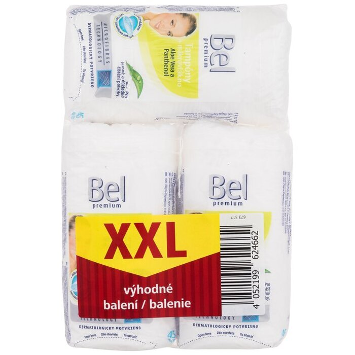 Bel Premium Pads + Microfibres Aloe Vera and Panthenol (3 pcs) - Makeup remover pads 3.0pcs