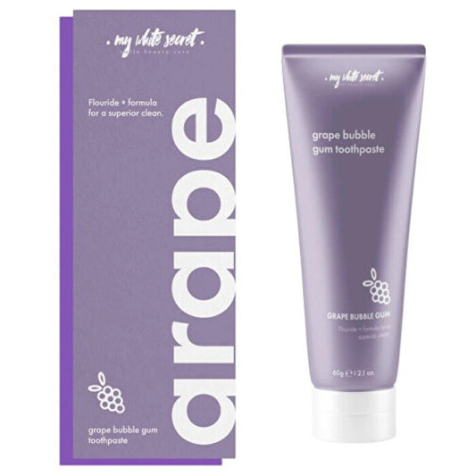 „My White Secret“ vynuogių kramtomosios gumos dantų pasta – vynuogių dantų pasta