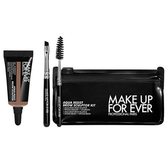Make Up For Ever Aqua Resist Brow Sculptor Kit - Eyebrow shaping kit 25 Ash Brown