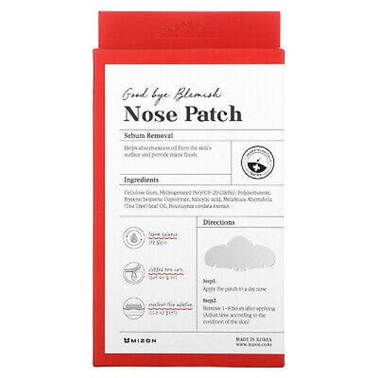 Mizon Good Bye Blemish Nose Patch - Nose mask against blackheads 10.0pcs