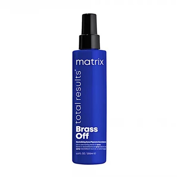 Matrix Brass Off Neutralizing All-In-One Toning Leave-In Spray - Leave-in spray for neutralizing yellow and brassy hair tones 200ml