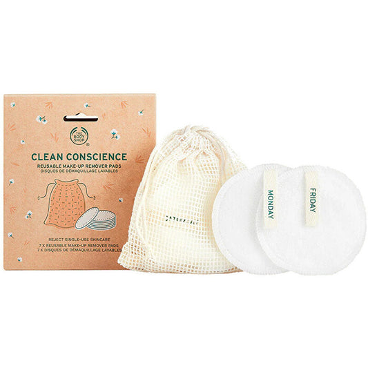 The Body Shop Reusable Makeup Remover Pads Bamboo & Cotton 7 pcs