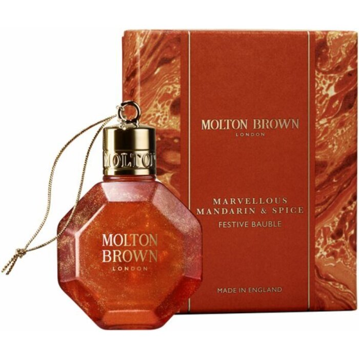 Molton Brown Marvelous Mirarin & Spice Festive Bauble Bath & dušo gelis – vonios ir dušo želė
