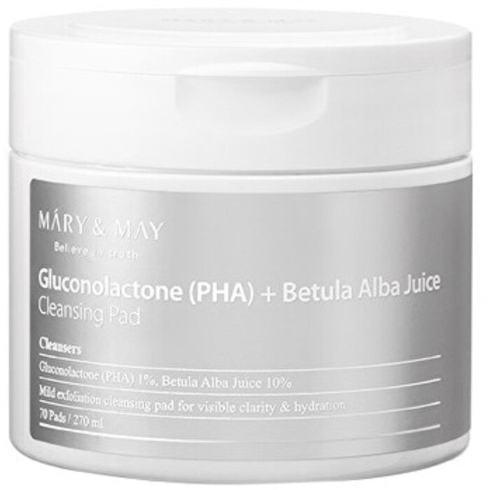 MARY & MAY gliukonolaktono PHA + avokadų sulčių valomosios kempinėlės - valomosios veido kempinėlės, 70 vnt.