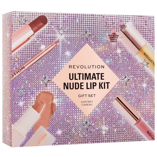 Makeup Revolution Ultimate Nude Lip Kit - Gift Set 3.2g