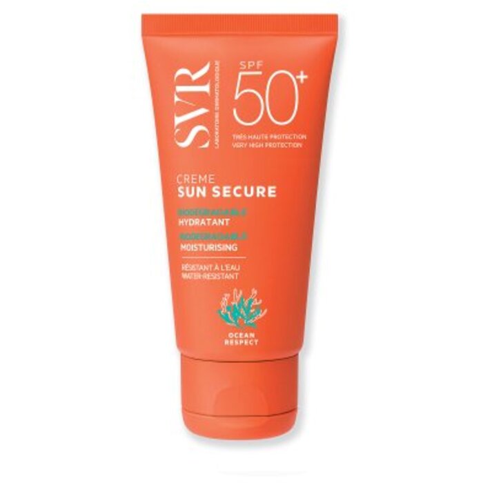SVR Laboratoire „Sun Secure SPF 50+“ biologiškai skaidomas drėkinamasis kremas – apsauginis kremas nuo saulės su drėkinamuoju poveikiu