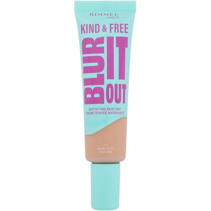„Rimmel Kind & Free Blur It Out“ matinis makiažo pagrindas – lengvas matinį efektą suteikiantis makiažo pagrindas mišriai ir riebiai odai, 30 ml