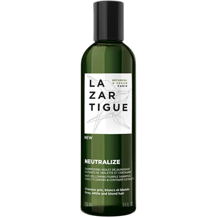 Lazartigue Neutralize Anti-Yellowing Purple Šampūnas – šampūnas neutralizuoja geltonus plaukų tonus