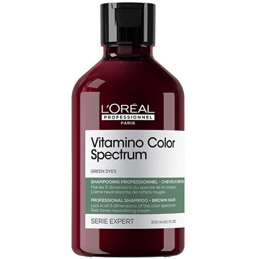 L´Oréal Professionnel Vitamino Color Spectrum Green Dyes Professional Shampoo - Neutralizing shampoo for brown hair 300ml