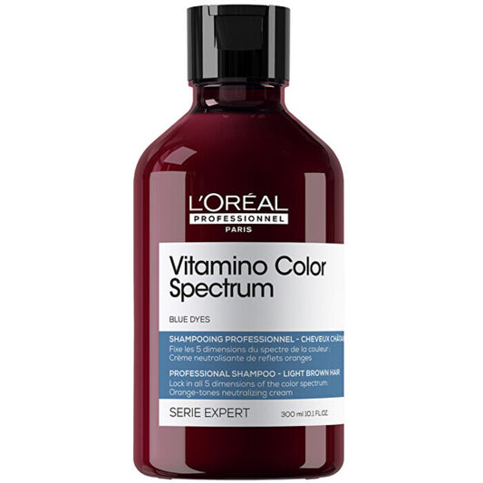 L´Oréal Professionnel Vitamino Color Spectrum Blue Dyes Professional Shampoo - Neutralizing shampoo for light brown hair 300ml
