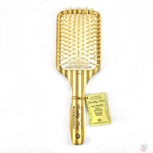 Olivia Garden Healthy Hair Ionic Massage Brush HH-4 - Bambukinis plaukų masažinis šepetys