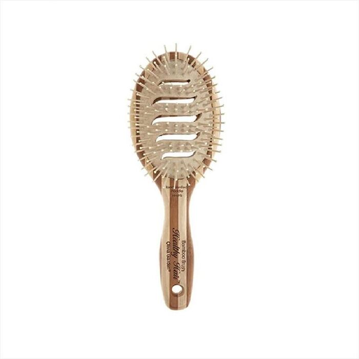 Olivia Garden Healthy Hair Eco-Friendly Bamboo Brush HH-P5 - Ovalus bambukinis šepetys su antistatiniu efektu