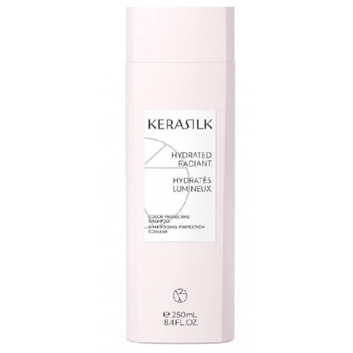 „Goldwell Kerasilk“ spalvą apsaugantis šampūnas – drėkinamasis šampūnas spindintiems plaukams.