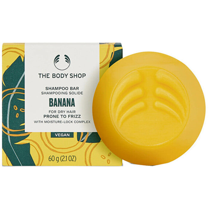 The Body Shop Banana Shampoo Bar - Solid shampoo for frizzy hair 60.0g