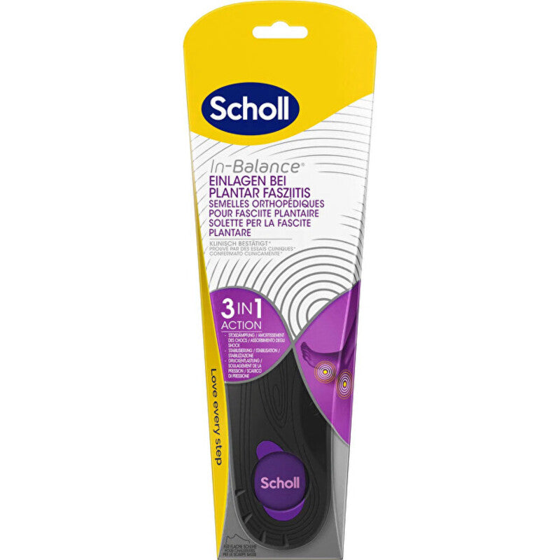 Scholl In-Balance Plantar Fasciitis Insole 1 pair - Orthopedic insoles Small