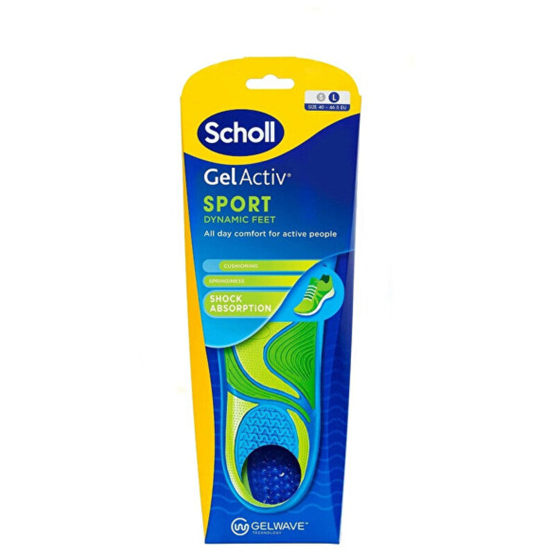 Scholl GelActiv Sport Insole (1 pair) - Gel shoe insoles Large