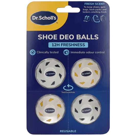 Scholl Shoe Deo Balls - Refreshing shoe balls (4 pcs)