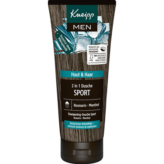 Kneipp Sport Shower Gel - Shower gel for men for body and hair 200ml