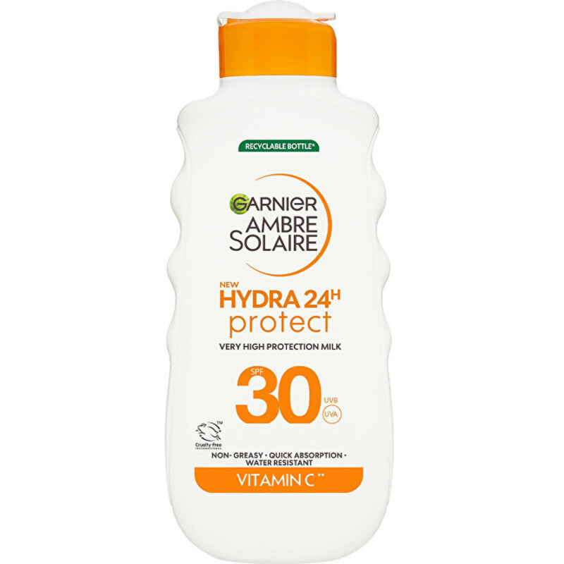 GARNIER Ambre Solaire Hydra 24h Protect High Protection Milk SPF 30 – įdegio pienas