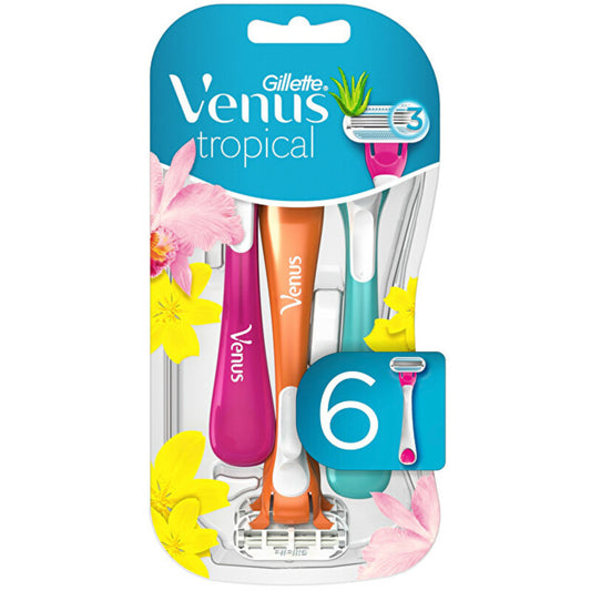 Gillette Venus Tropical (6 pcs) - Disposable razors